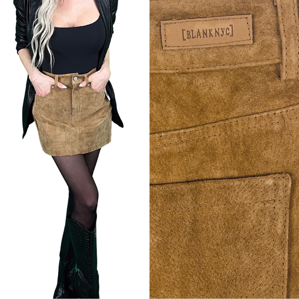 Blank NYC Tan Mini Skirt